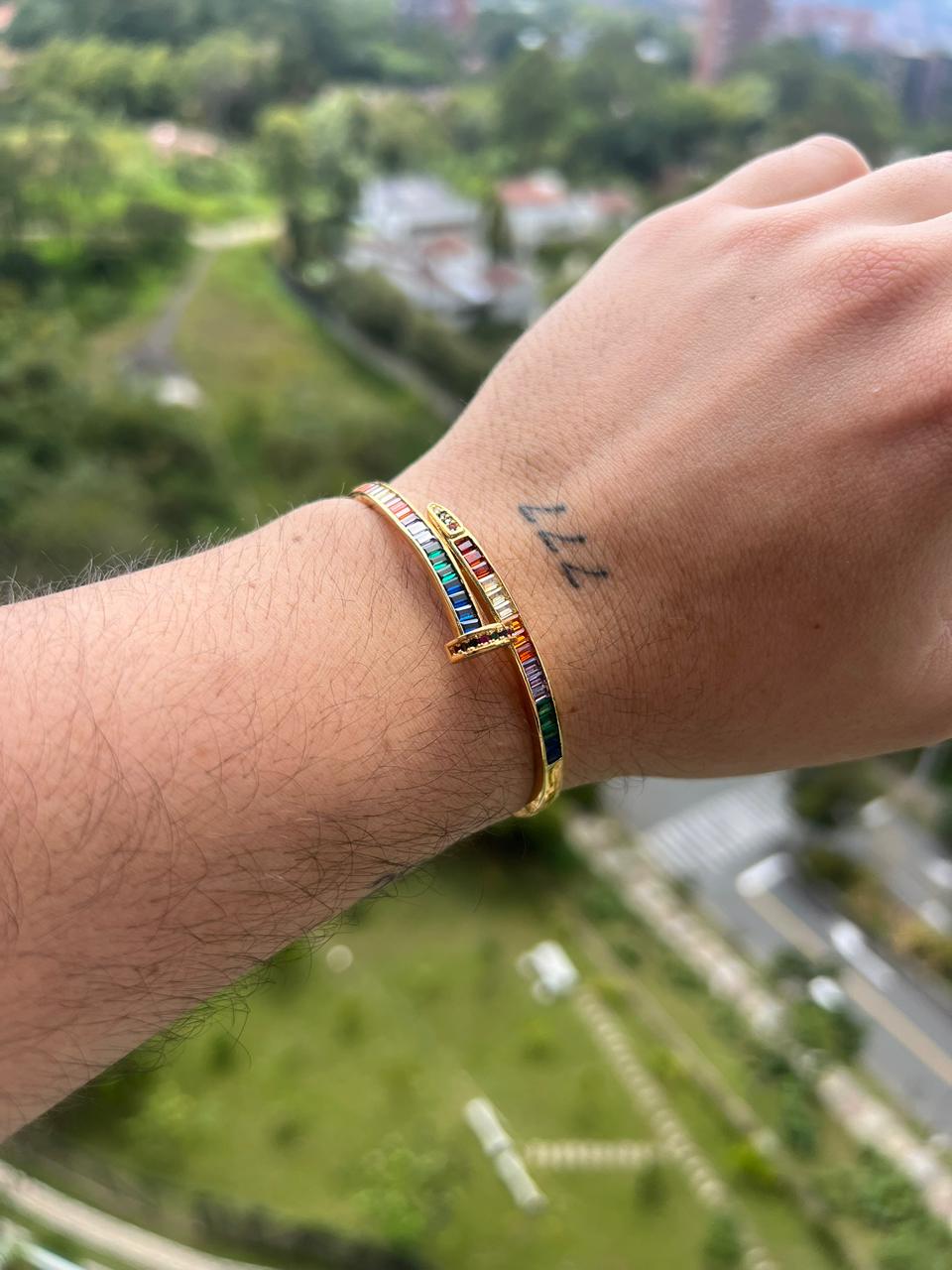 Pulsera Clavo Imperial Rainbow