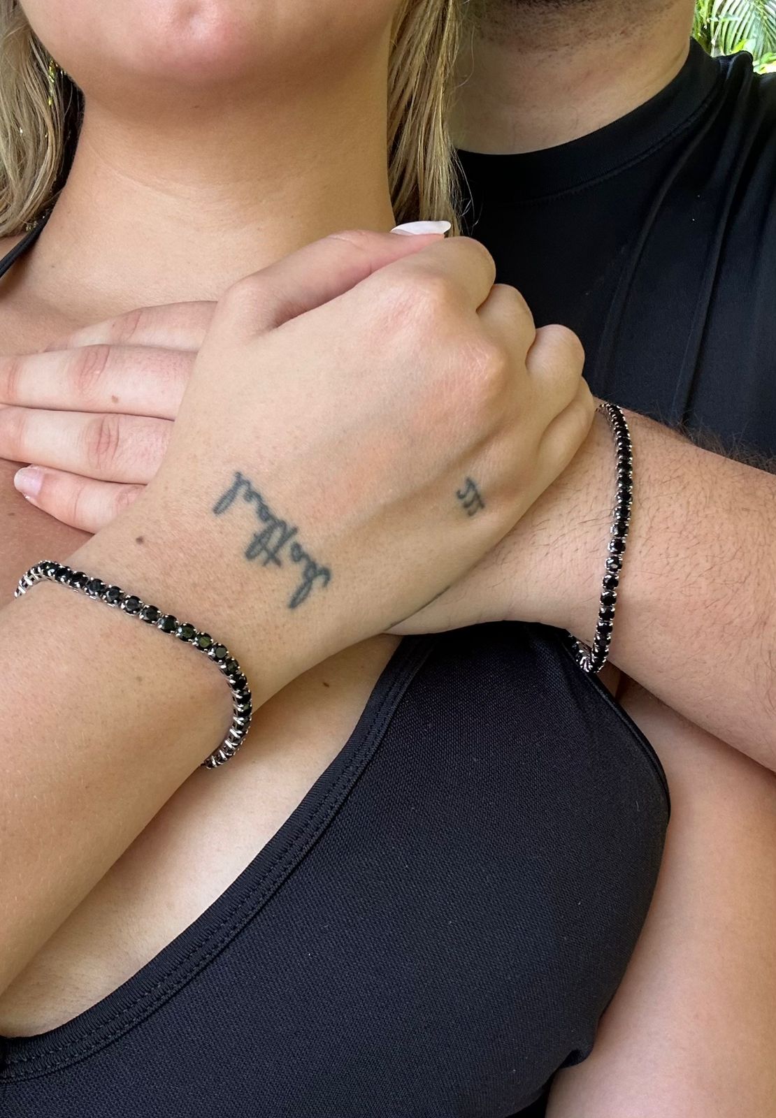 Pulsera Tenis Negra