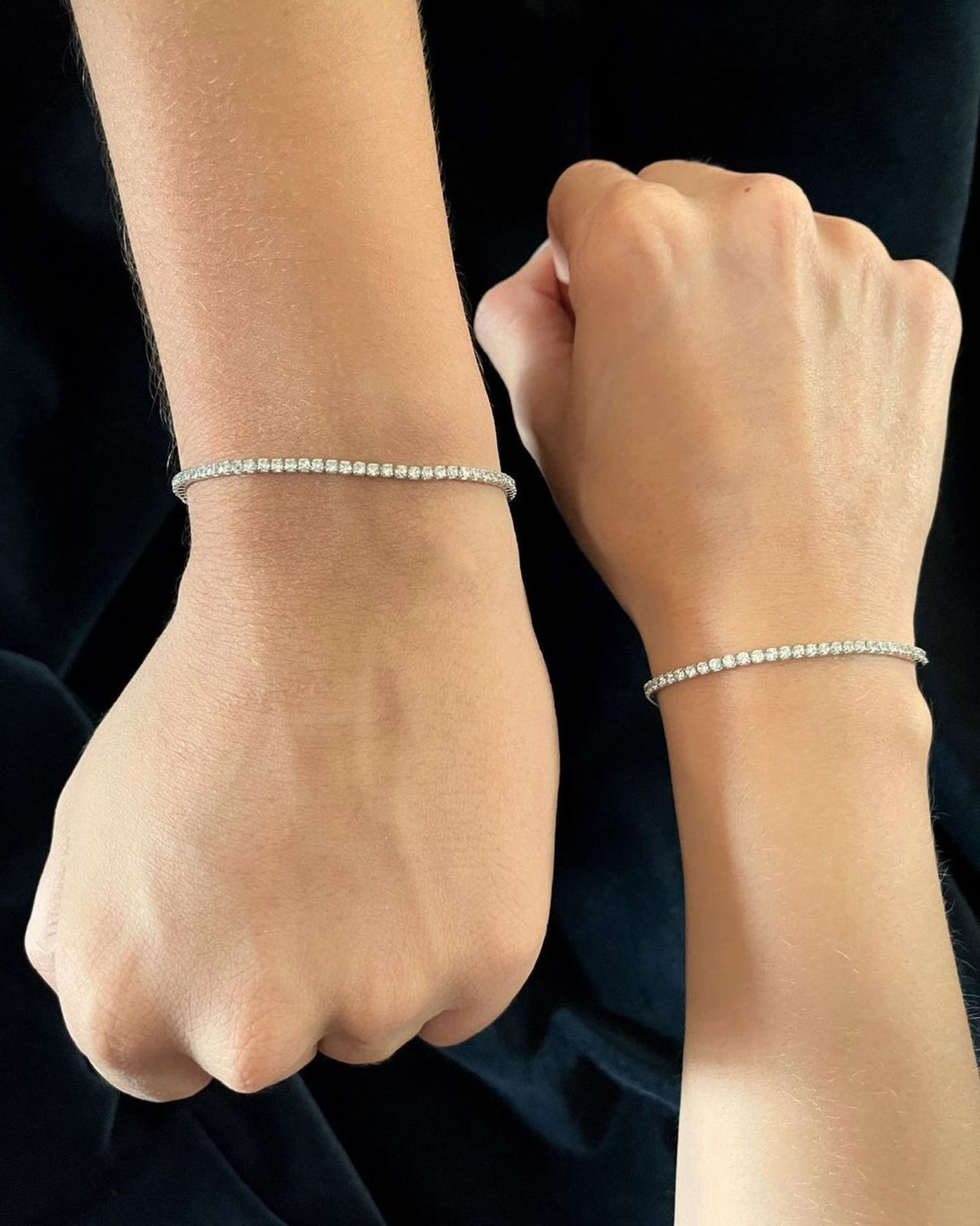 Pulsera Tenis Cristal en Plata Ley 925