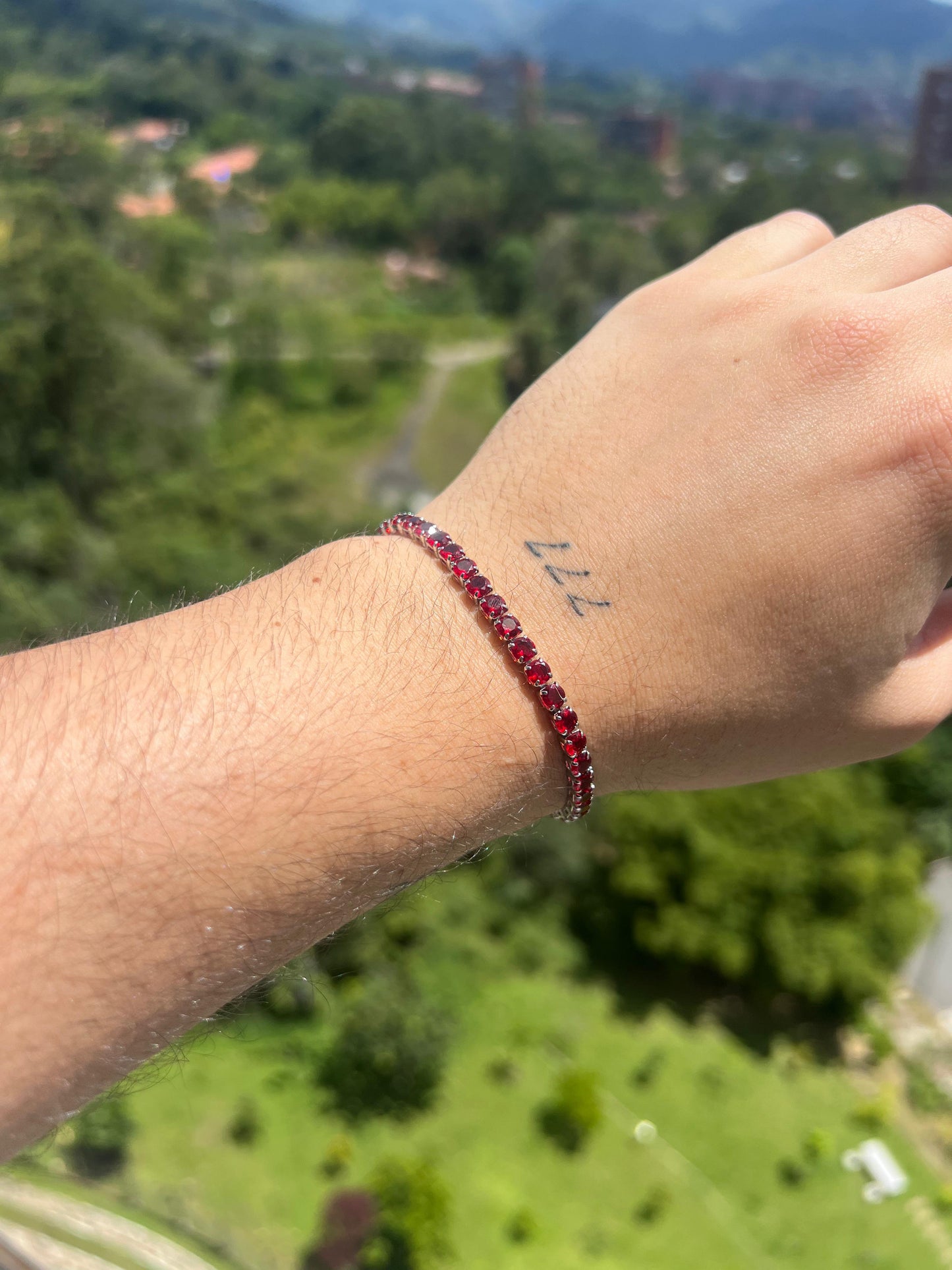 Pulsera Tenis Roja